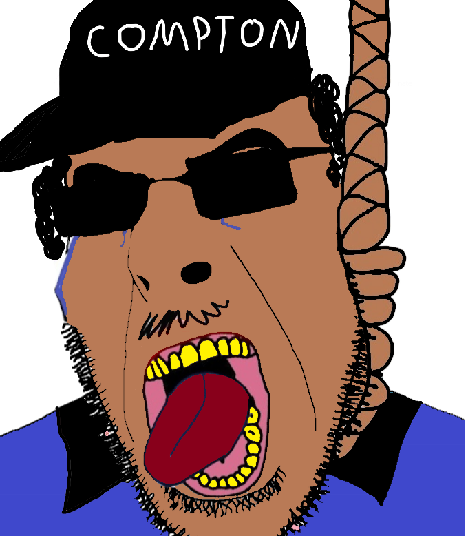 cobson, brown skin, cap, clothes, compton, crying, eazy e, glasses, hair, hanging