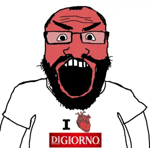 markiplier soyjak, science lover, arm, beard, clothes, digiorno, food, glasses, hair, heart