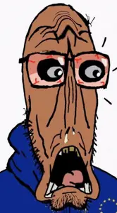 markiplier soyjak, soyak, doctos, euromutt, euromutt, animated, beard, bloodshot eyes, brown skin, european union
