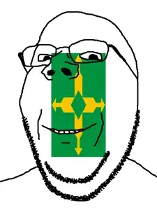 gapejak, wholesome soyjak, brasilia, brazil, distrito federal, flag, glasses, looking at you, soyjak, stubble