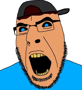 cobson, black sclera, blue eyes, blue shirt, lord julius, namefag drama, soybooru, white skin