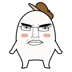 chudjak, pol face, blush, clothes, cute, full body, gh's, hat, white background, wholesome