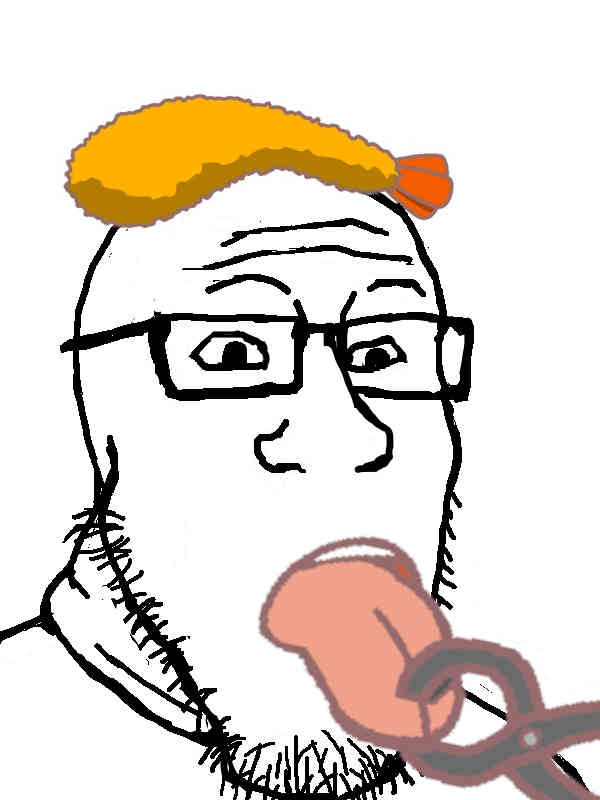 markiplier soyjak, neutralplier, threefourthsplier, anime, glasses, gyate gyate, neutral, open mouth, pliers, shrimp