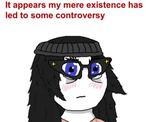 soytan, oh my god she is so attractive, anti anti soytan, beanie, blue eyes, blush, closed mouth, clothes, female, girl