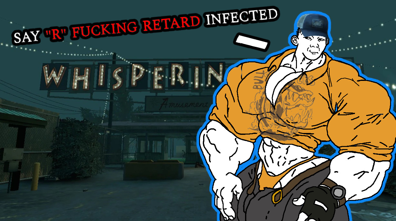 ellis (left 4 dead), kuzjak, arm, background, belt, blue shirt, buff, cap, character, closed mouth