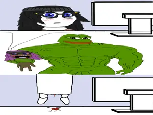 pepe, soytan, amphibian, animal, anti soytan, blood, buff, choking, computer, frog