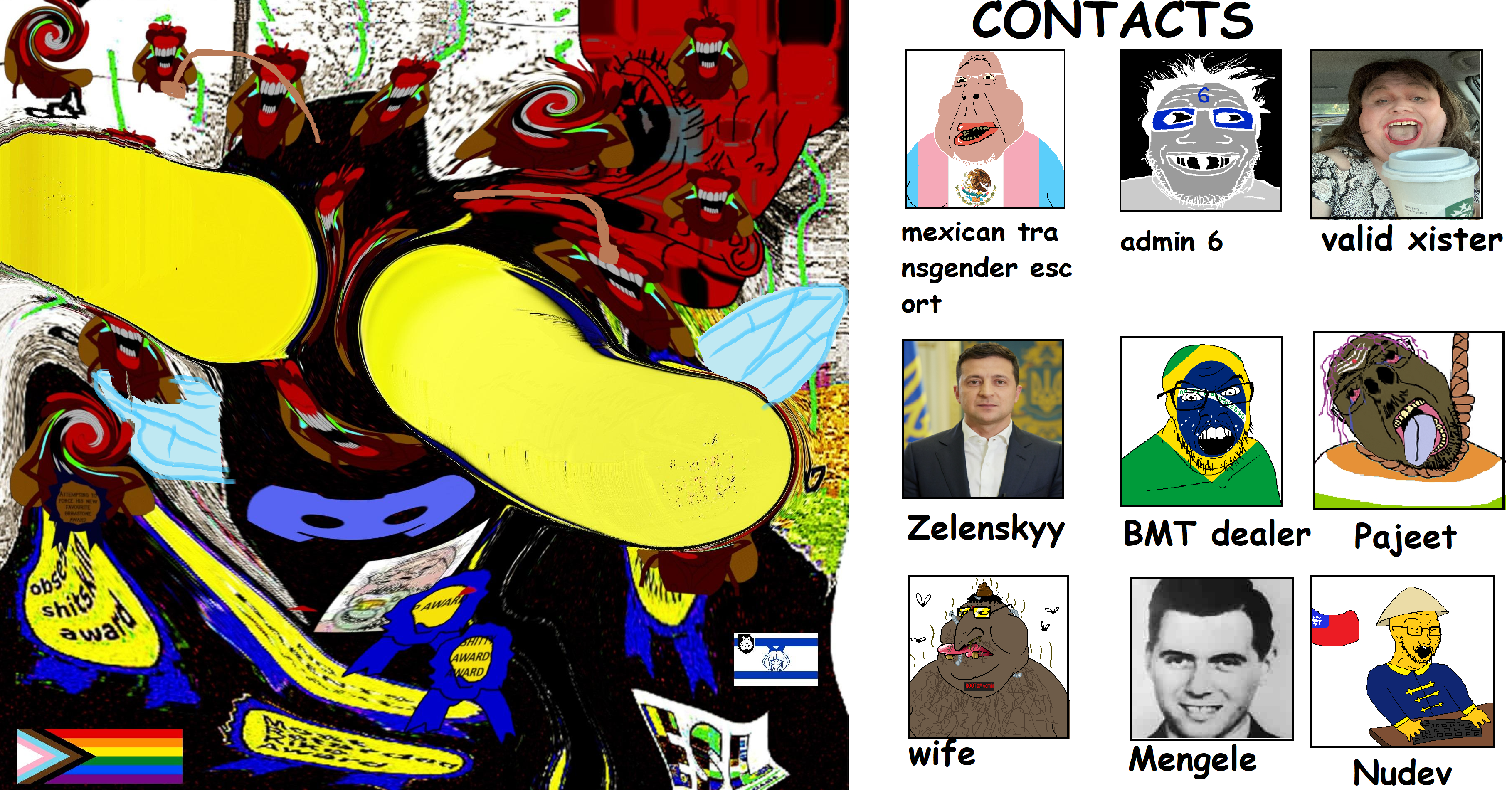 admin 6, mymy schoppenboer, alicia, bernd, cobson, feraljak, markiplier soyjak, meximutt, soyak, grinlook poggers