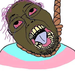 bernd, boat rammer, hanging troonjak, troonjak, ack, bloodshot eyes, brown troonjak, crying, dead, distorted