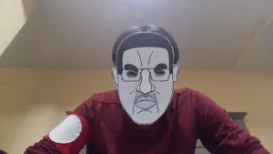 chudjak, chudjak front, armband, cosplay, internet is leaking, looking at you, mask
