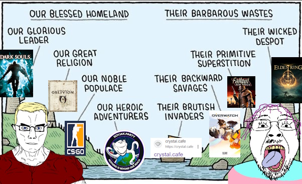 sectionalism, bernd, chudjak, chudjak front, muscular chud, oblivion, blonde hair, blue eyes, buff, clothes