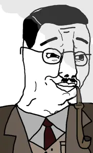 chudjak, anton drexler, closed mouth, clothes, glasses, hair, mustache, nazbol, nazism, necktie
