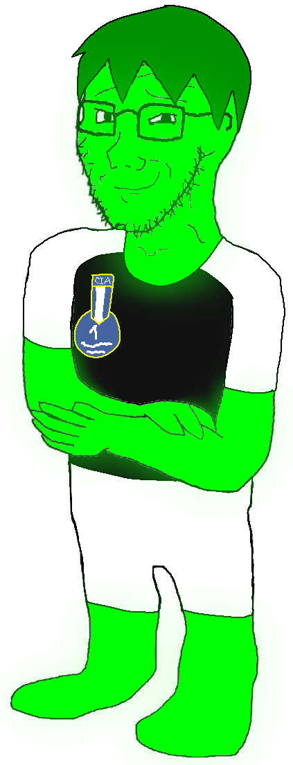 soyak, soyak (smug), glowie, award, central intelligence agency, closed mouth, clothes, crossed arms, cyrus, full body