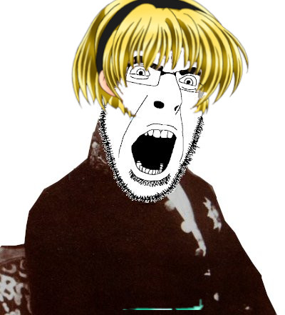 satoko houjou, cobson, angry, anime, blonde hair, clothes, ear, edit, glasses, graf johann, count de dalis-soglio-bondo
