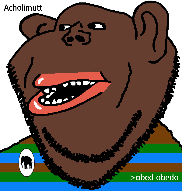impish soyak ears, impish amerimutt, big lips, black skin, ear, elephant, lips, looking to the left, mutt lips, nose