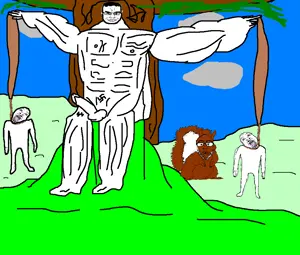 chud sitting on tree stump.png