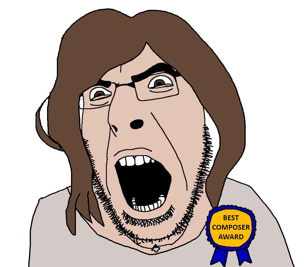 cobson, angry, bushy eyebrows, castlevania, cobby, composer, female, glasses, hair, james banana
