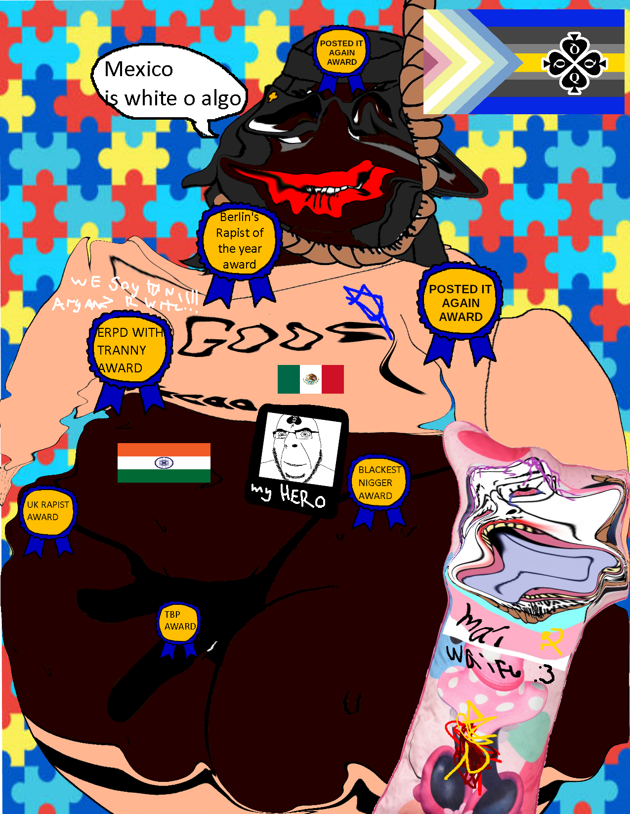 minnie mouse, soytan, bernd, chudjak, cobson, jartycuck, slopjak, 3soyjaks, ack, award