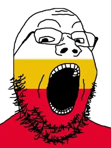 gapejak, country, flag, glasses, lesser poland, looking at you, open mouth, poland, soyjak, stubble