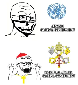 soyak, beard, catholic, catholicism, christian cross, christianity, church, crown, glasses, jews