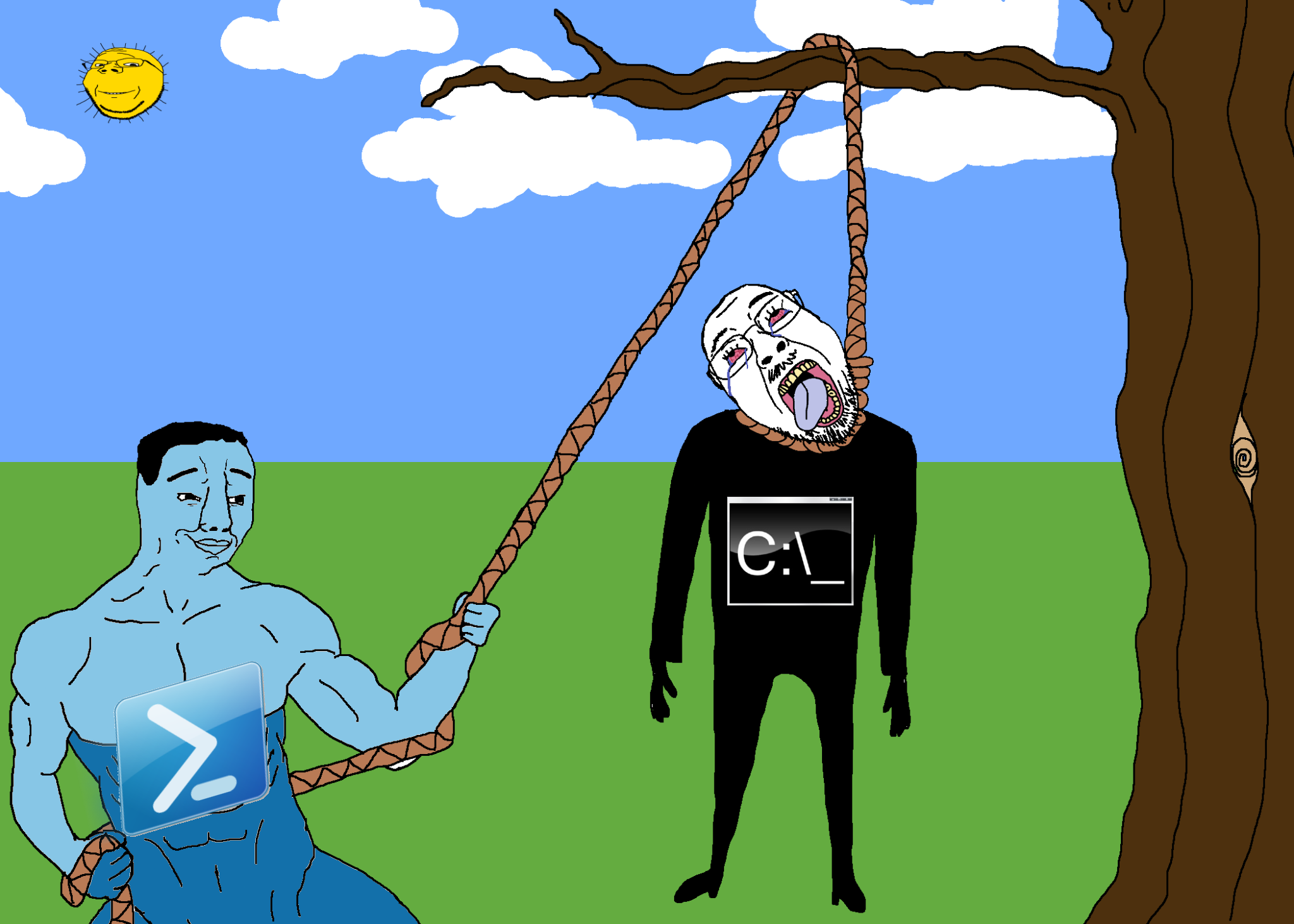 bernd, chudjak, gapejak, hanging troonjak, troonjak, wholesome soyjak, 3soyjaks, ack, arm, bloodshot eyes