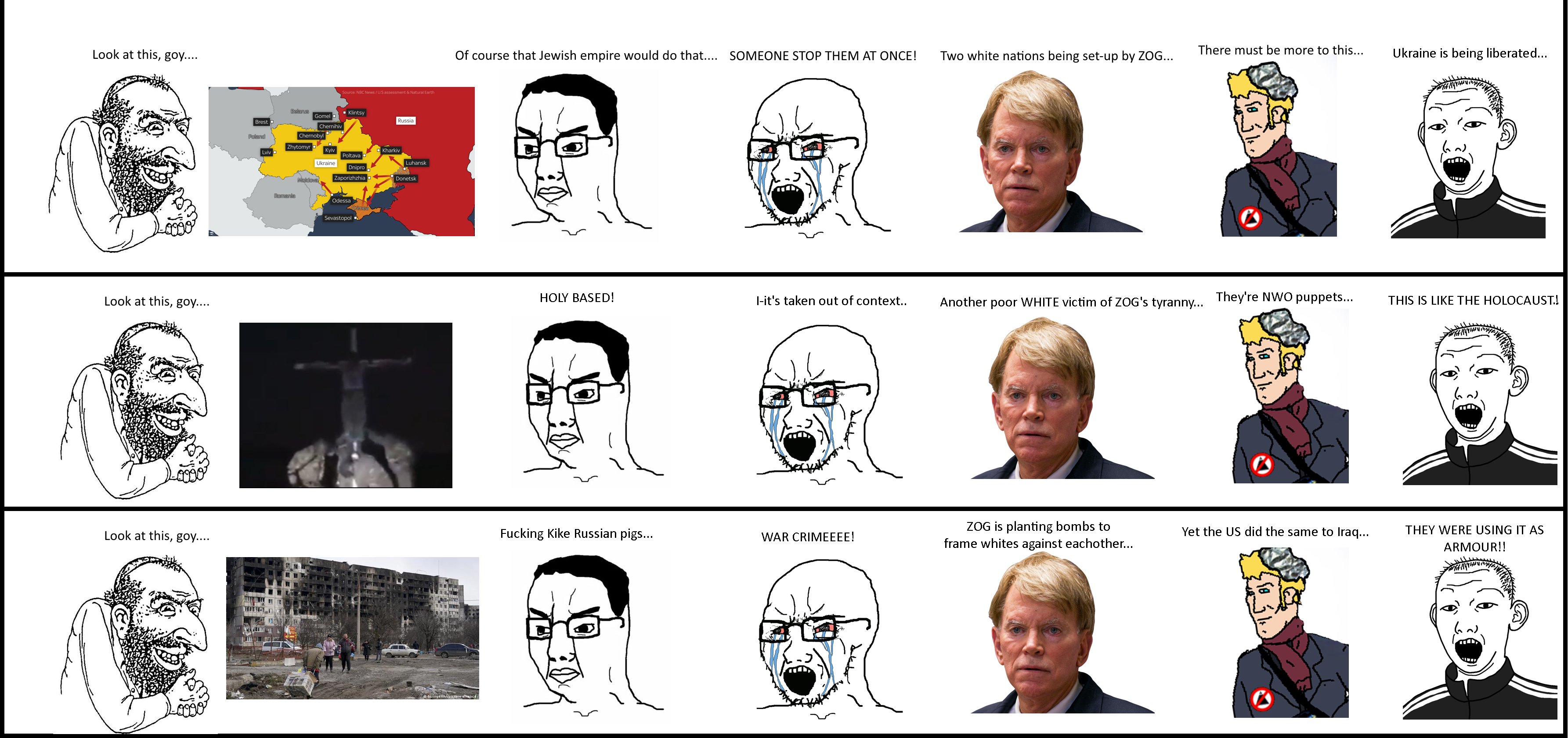 happy merchant, chudjak, kuzjak, soyak, angry, bloodshot eyes, closed mouth, clothes, crying, david duke
