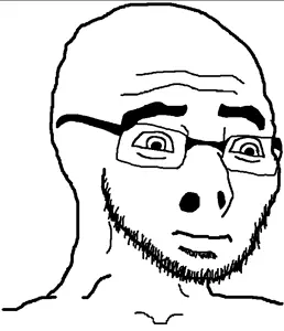wojak, cobson, wocob, fusionjaks, closed mouth, glasses, merge, stubble