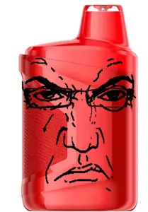 markiplier soyjak, science lover, punisher face, objakt, angry, glasses, vape, white background