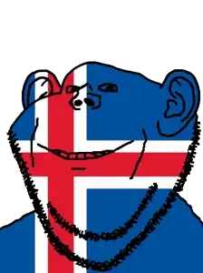 impish soyak ears, beard, big ears, ear, iceland, shemmy, smile, soygem party, soyjak, iceland