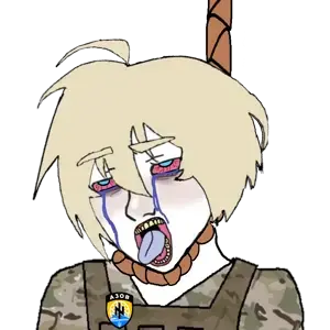 twinkjak, wojak, azov battalion, blonde hair, bloodshot eyes, blue eyes, camouflage, clothes, crying, hair