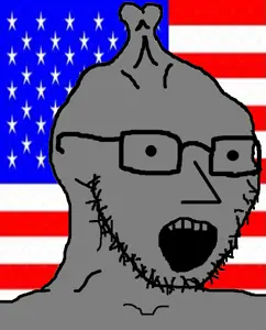 soyak, npc soyak, brain, brainlet, country, flag, glasses, gray, npc, open mouth
