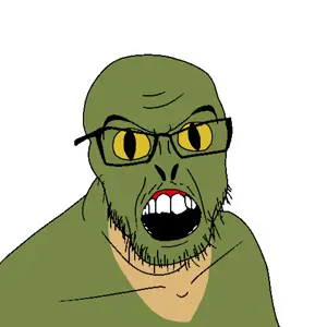 feraljak, animaljaks, animal, dilated pupils, glasses, green skin, lizard, reptile, stubble, white background
