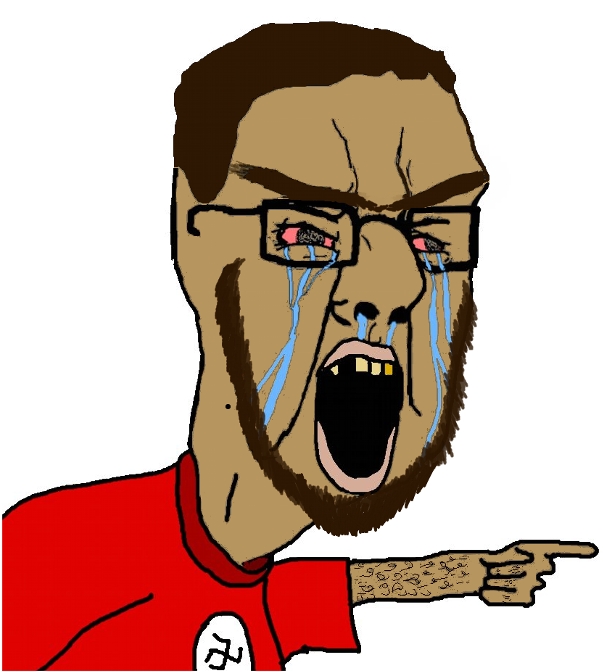 chudjak, beard, beige skin, big nose, browridge, caucasus, chechen, crying, glasses, golden tooth