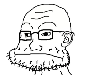 soyak, 1soyjak, closed mouth, ear, glasses, monochrome, neutral, open mouth, soyjak, stretched mouth