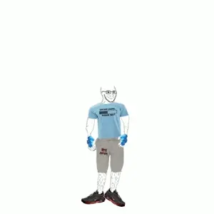 soyak, animated, arm, buff, clothes, dance, full body, glasses, hands, leg