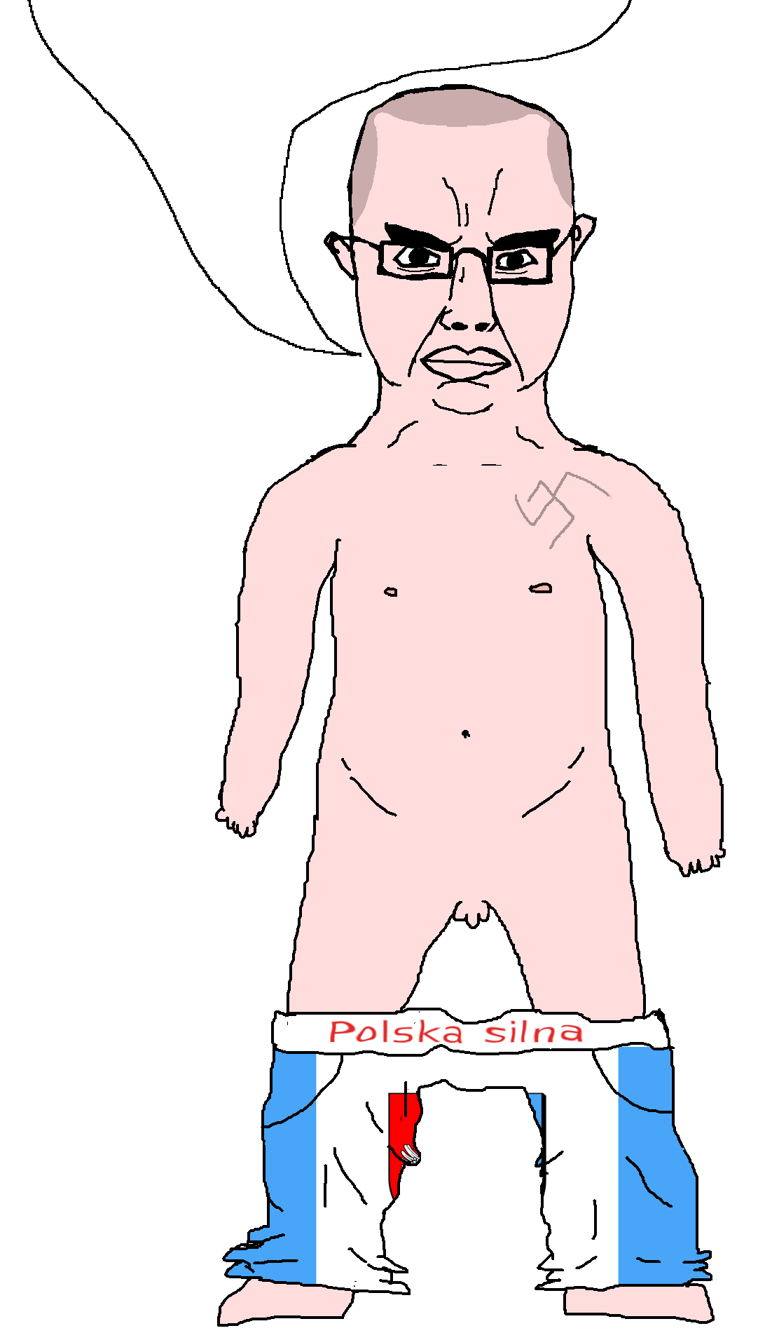 chudjak, chudjak front, obsessedchud, animal, arm, balding, country, flag, full body, glasses