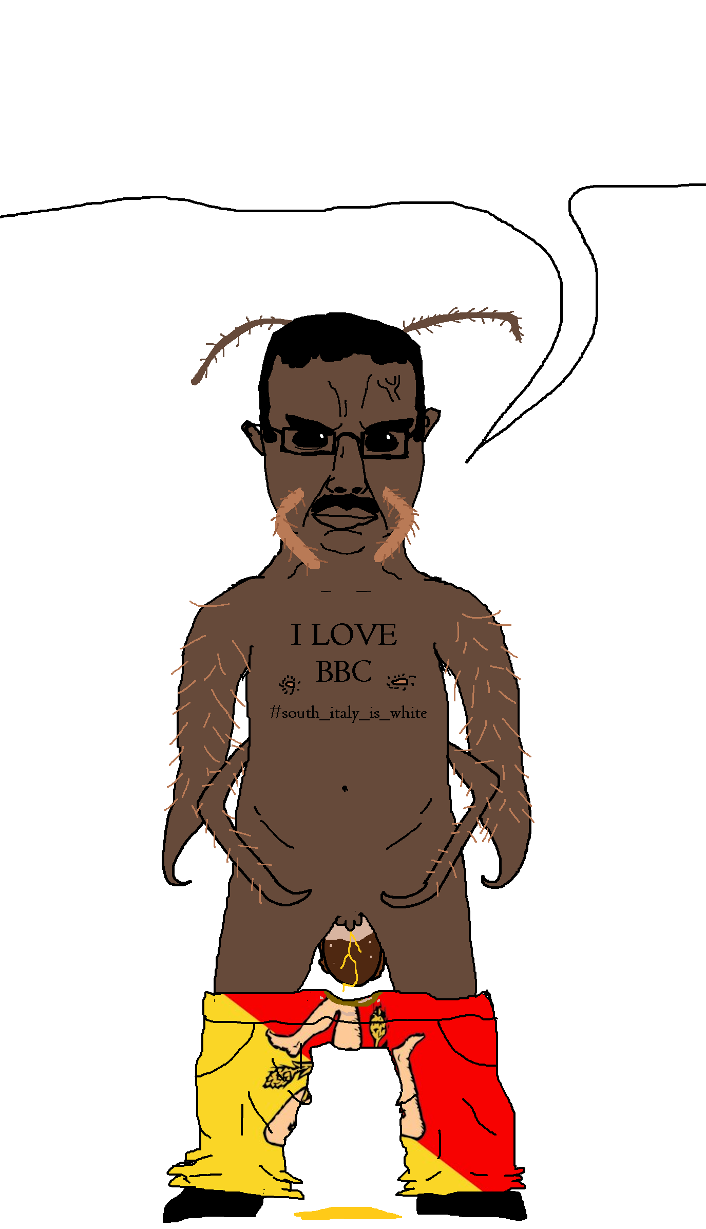 chudjak, chudjak front, animal, bug, cockroach, full body, insect, italy, looking at you, op is a mindbroken pajeet retard who is obsessed with itaryans