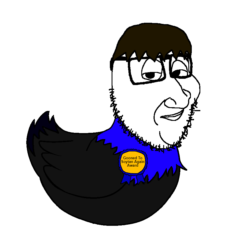 jake, smugjak, smugquack, natejak, animaljaks, 1soyjak, award, black eyes, brown hair, closed mouth