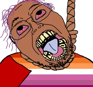 bernd, boat rammer, hanging troonjak, troonjak, ack, balding, bloodshot eyes, glasses, hanging, lesbian