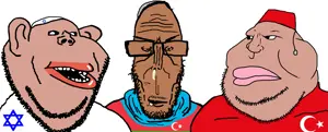 impish soyak ears, markiplier soyjak, meximutt, tony soprano soyjak, euromutt, impish amerimutt, euromutt, azerbaijan, israel, mutt trio