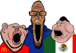 gapejak, impish soyak ears, markiplier soyjak, meximutt, tony soprano soyjak, euromutt, impish amerimutt, euromutt, soyjak trio, europe