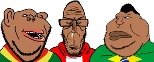 impish soyak ears, markiplier soyjak, meximutt, tony soprano soyjak, euromutt, impish amerimutt, euromutt, 3soyjaks, bolivia, brazil