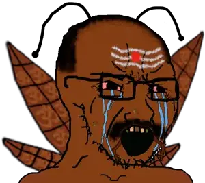 cryboy soyjak, crying, hindflea, hindroach, hindu, india, indian, jeet, pajeet, yellow teeth
