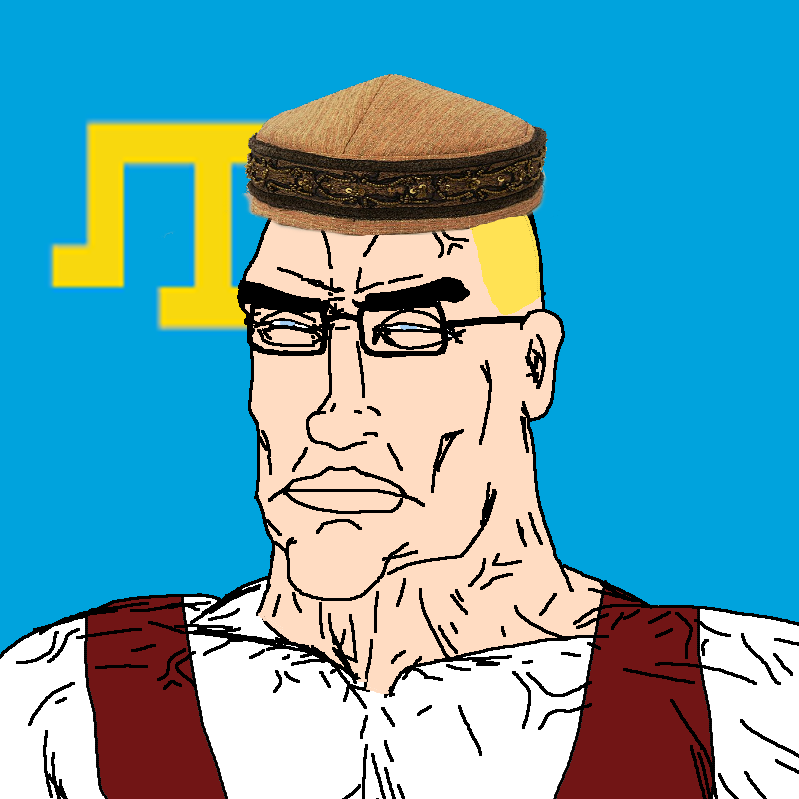 chudjak, perceptive chud, aryan, a10 eyes, blonde hair, blue eyes, buff, central asia, closed mouth, clothes