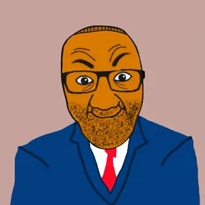 el perro rabioso, beard, black beard, blue suit, brown hair, brown skin, clothes, glasses, hair, line