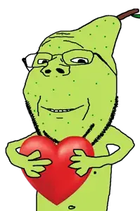 Wholesome Soyjak heart pear.png