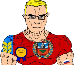 chudjak, chudjak front, muscular chud, altai, altai krai, arm, award, blonde hair, blue eyes, buff