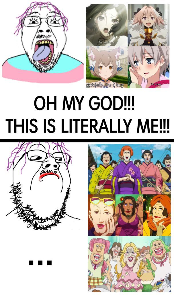 astolfo, bernd, gapejak, angry, anime, closed mouth, clothes, flag, glasses, hair