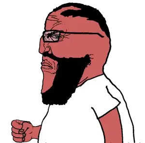 markiplier soyjak, science lover, sideplier, punisher face, sidejaks, angry, arm, balding, beard, fist