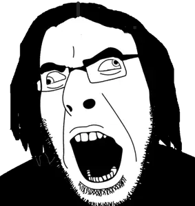 cobson, clothes, cross eyed, glasses, hair, open mouth, soyjak, stubble, yume nikki