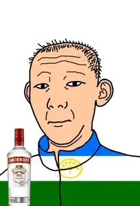kuzjak, 1864, alcohol, bashkortostan, bottle, closed mouth, clothes, drink, ear, flag